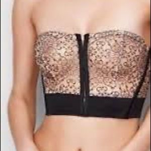 Victoria’s Secret Sheer Nude Corset Top - M